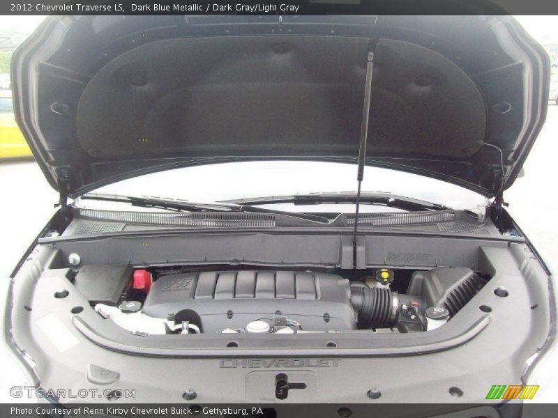 Dark Blue Metallic / Dark Gray/Light Gray 2012 Chevrolet Traverse LS