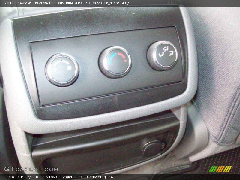 Dark Blue Metallic / Dark Gray/Light Gray 2012 Chevrolet Traverse LS