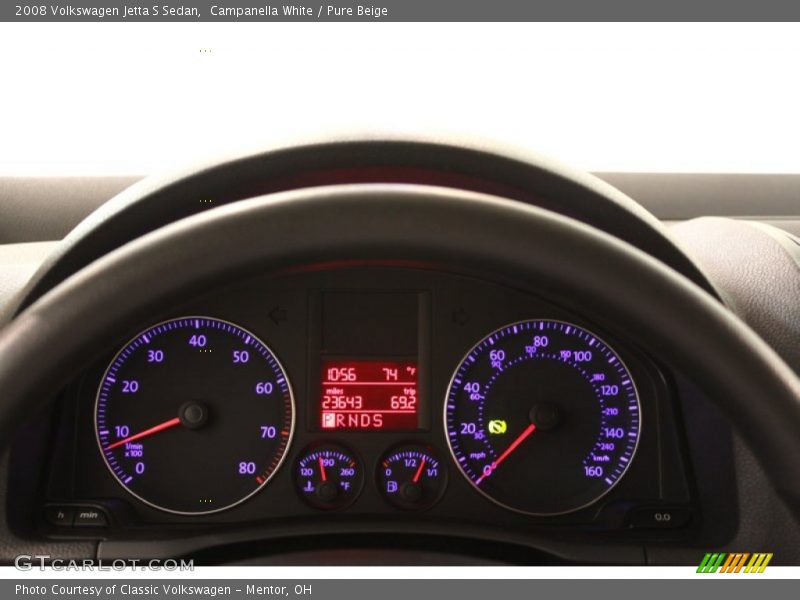 Campanella White / Pure Beige 2008 Volkswagen Jetta S Sedan