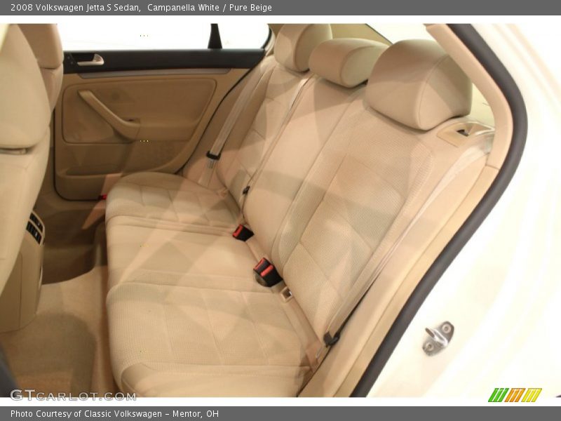 Campanella White / Pure Beige 2008 Volkswagen Jetta S Sedan
