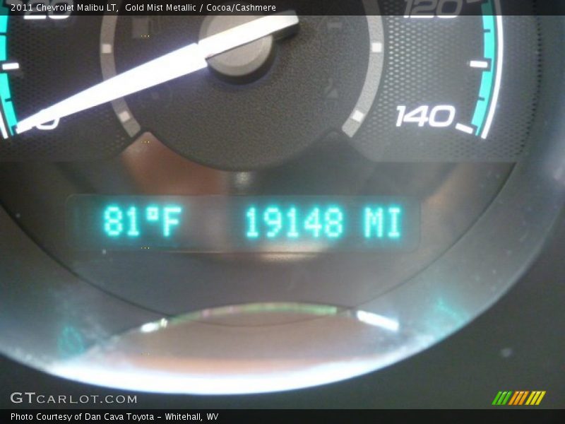 Gold Mist Metallic / Cocoa/Cashmere 2011 Chevrolet Malibu LT