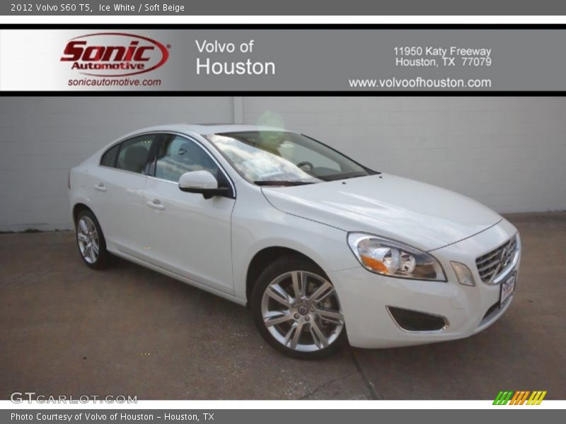 Ice White / Soft Beige 2012 Volvo S60 T5