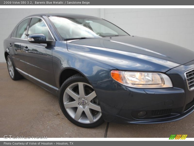 Barents Blue Metallic / Sandstone Beige 2009 Volvo S80 3.2