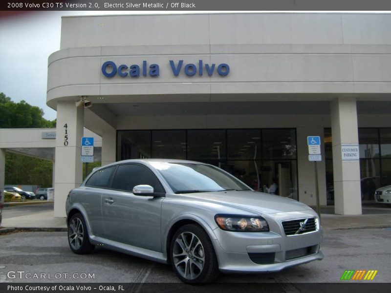 Electric Silver Metallic / Off Black 2008 Volvo C30 T5 Version 2.0