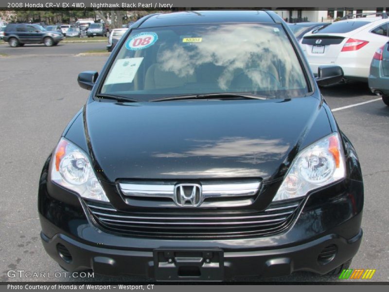 Nighthawk Black Pearl / Ivory 2008 Honda CR-V EX 4WD