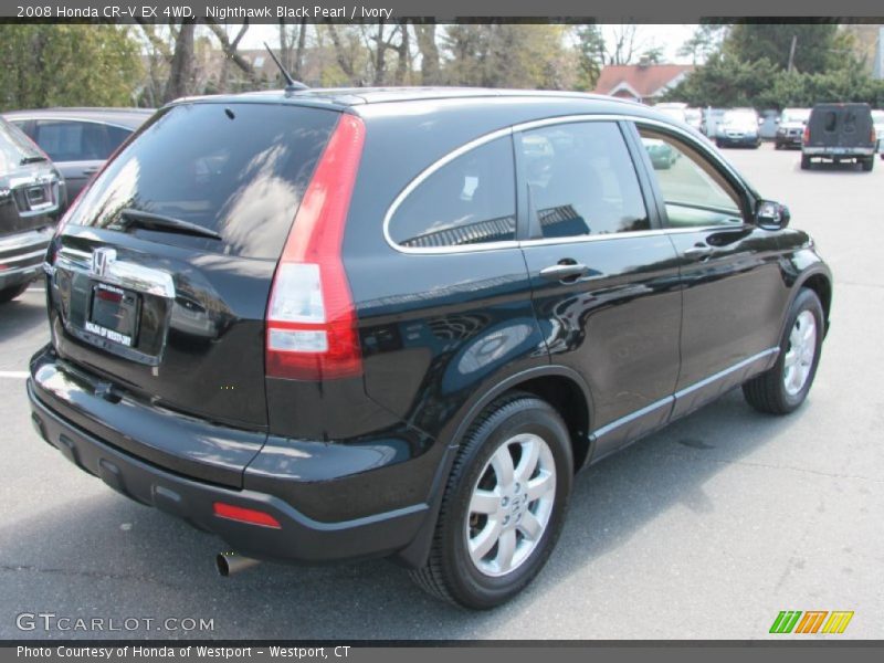 Nighthawk Black Pearl / Ivory 2008 Honda CR-V EX 4WD