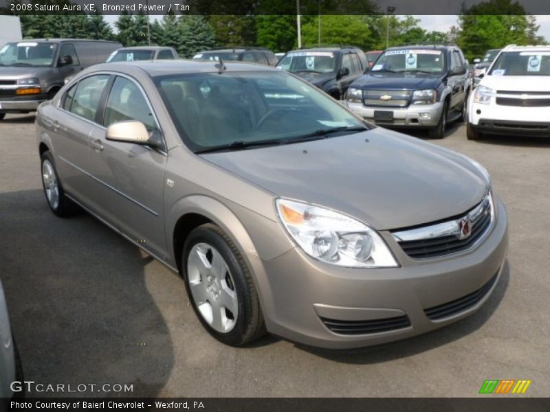 Bronzed Pewter / Tan 2008 Saturn Aura XE