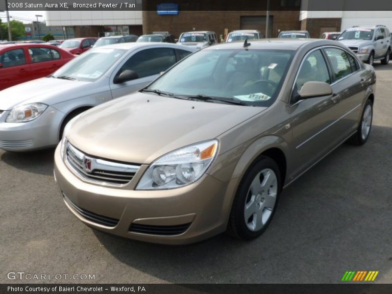 Bronzed Pewter / Tan 2008 Saturn Aura XE