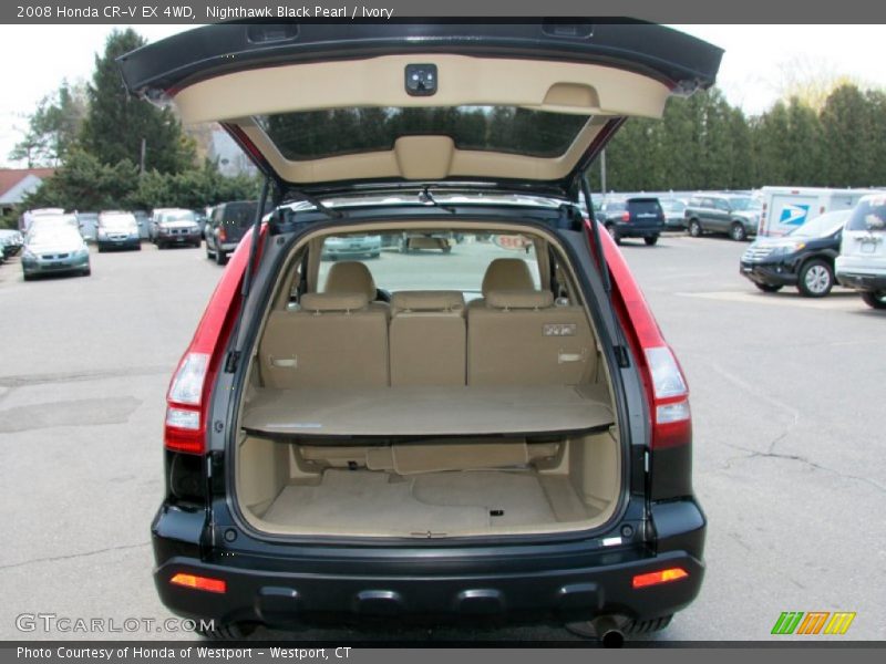 Nighthawk Black Pearl / Ivory 2008 Honda CR-V EX 4WD