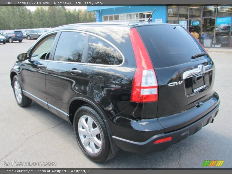 Nighthawk Black Pearl / Ivory 2008 Honda CR-V EX 4WD