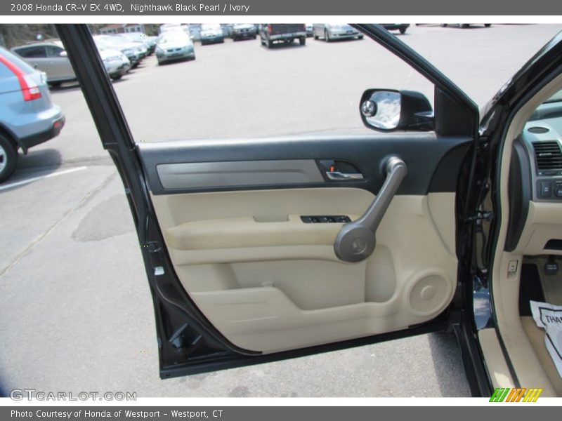 Nighthawk Black Pearl / Ivory 2008 Honda CR-V EX 4WD