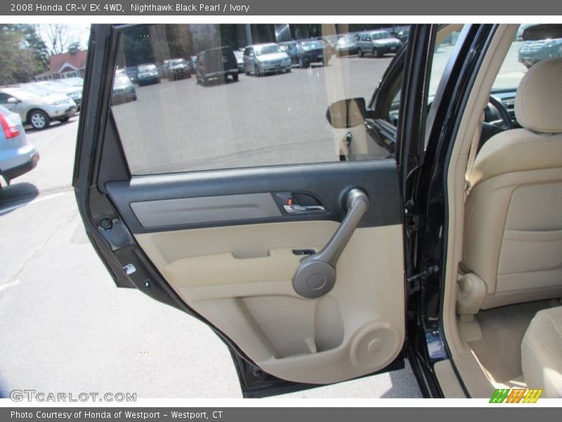 Nighthawk Black Pearl / Ivory 2008 Honda CR-V EX 4WD