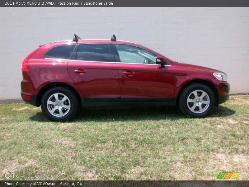 Passion Red / Sandstone Beige 2011 Volvo XC60 3.2 AWD