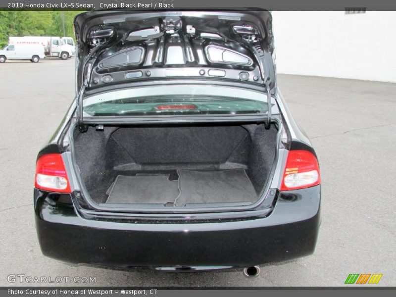 Crystal Black Pearl / Black 2010 Honda Civic LX-S Sedan