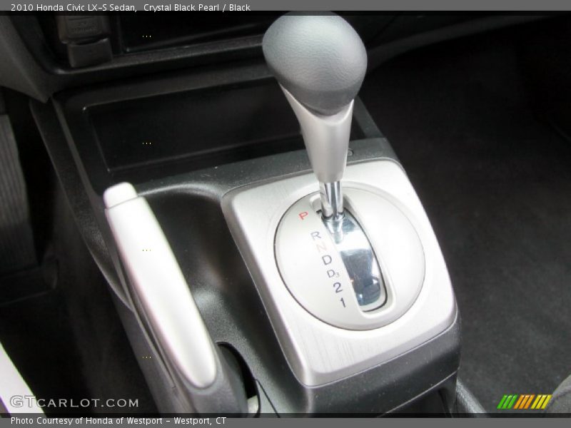 Crystal Black Pearl / Black 2010 Honda Civic LX-S Sedan