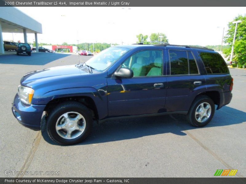 Imperial Blue Metallic / Light Gray 2008 Chevrolet TrailBlazer LS 4x4