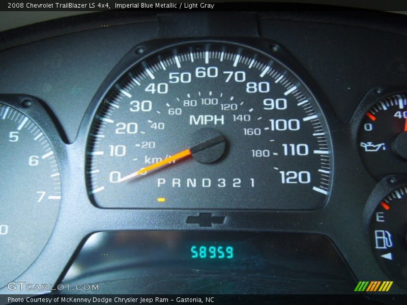 Imperial Blue Metallic / Light Gray 2008 Chevrolet TrailBlazer LS 4x4