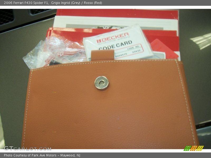 Grigio Ingrid (Grey) / Rosso (Red) 2006 Ferrari F430 Spider F1