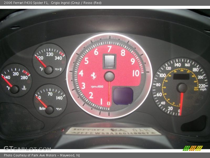 Grigio Ingrid (Grey) / Rosso (Red) 2006 Ferrari F430 Spider F1