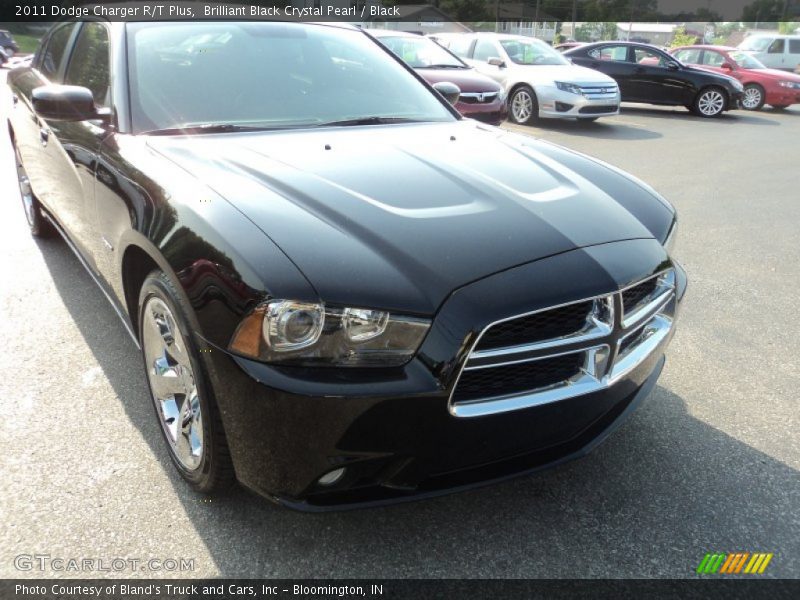 Brilliant Black Crystal Pearl / Black 2011 Dodge Charger R/T Plus