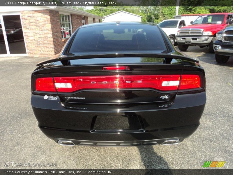 Brilliant Black Crystal Pearl / Black 2011 Dodge Charger R/T Plus