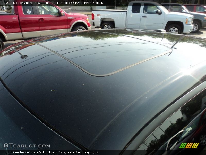 Brilliant Black Crystal Pearl / Black 2011 Dodge Charger R/T Plus