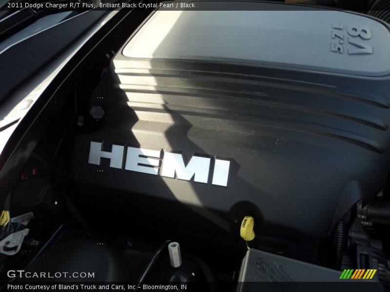 Brilliant Black Crystal Pearl / Black 2011 Dodge Charger R/T Plus