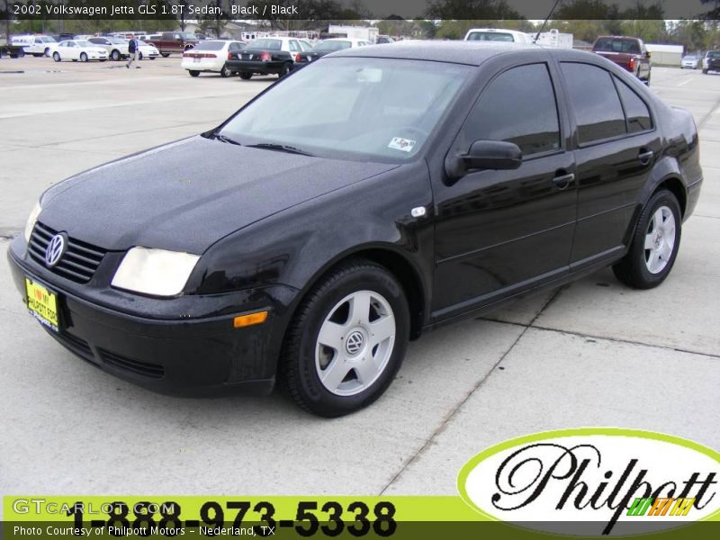 Black / Black 2002 Volkswagen Jetta GLS 1.8T Sedan