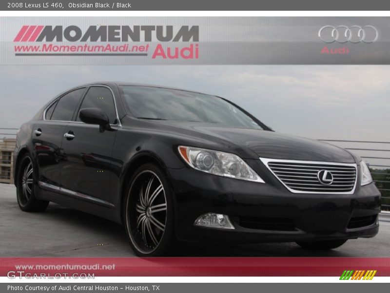 Obsidian Black / Black 2008 Lexus LS 460