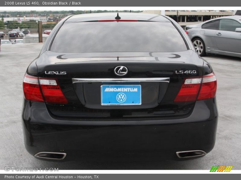 Obsidian Black / Black 2008 Lexus LS 460