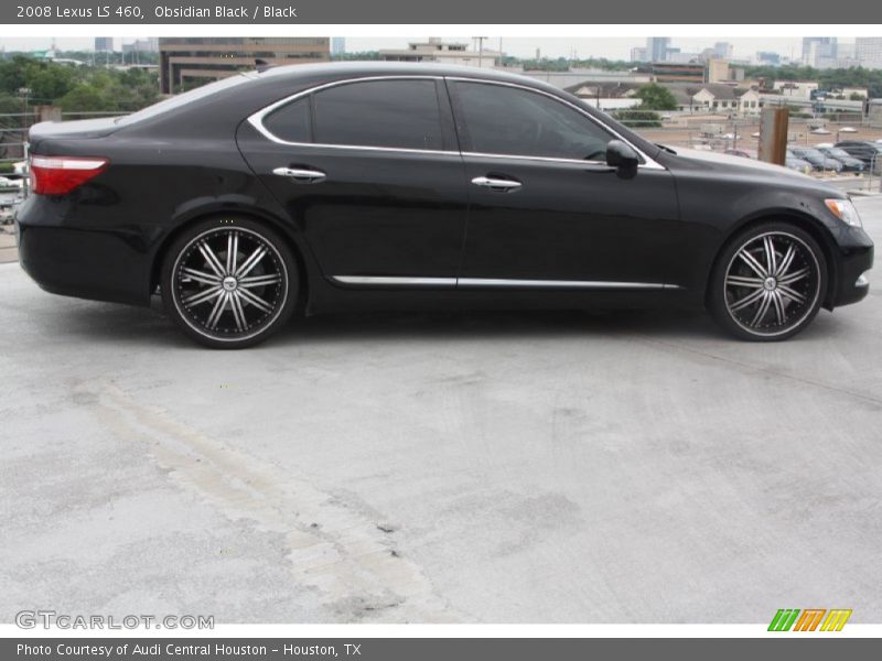 Obsidian Black / Black 2008 Lexus LS 460