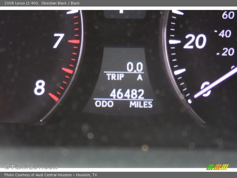 Obsidian Black / Black 2008 Lexus LS 460