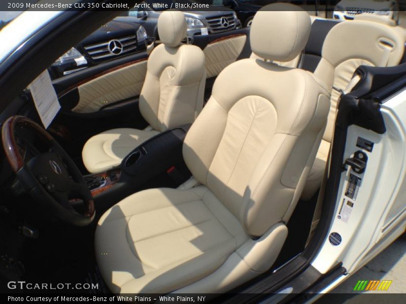 Arctic White / Black/Stone 2009 Mercedes-Benz CLK 350 Cabriolet