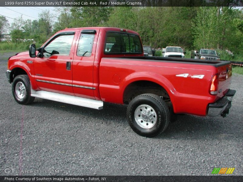 Red / Medium Graphite 1999 Ford F250 Super Duty XLT Extended Cab 4x4