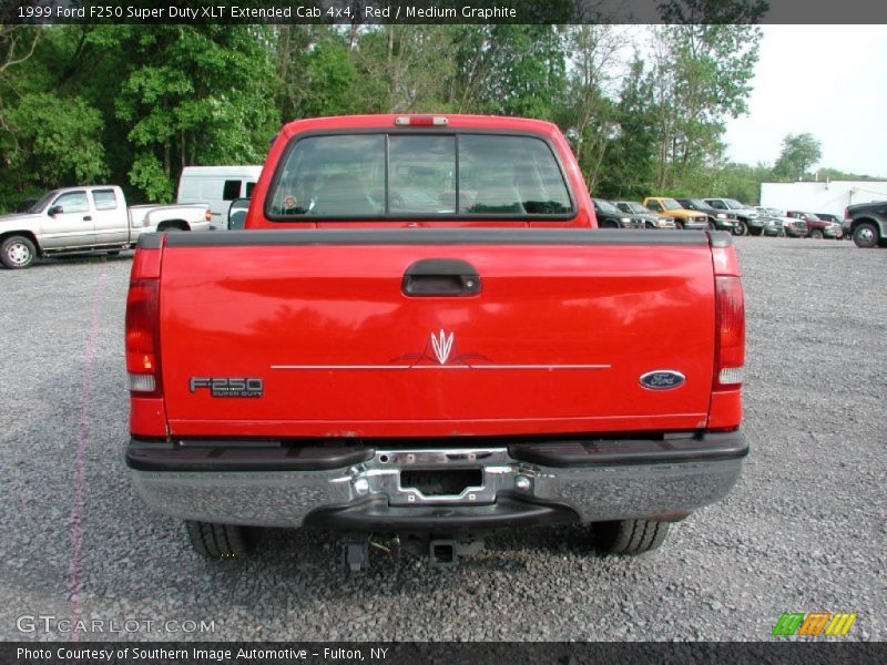 Red / Medium Graphite 1999 Ford F250 Super Duty XLT Extended Cab 4x4