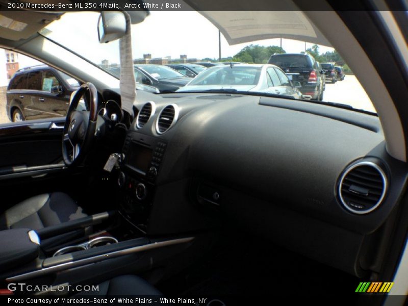 Arctic White / Black 2010 Mercedes-Benz ML 350 4Matic