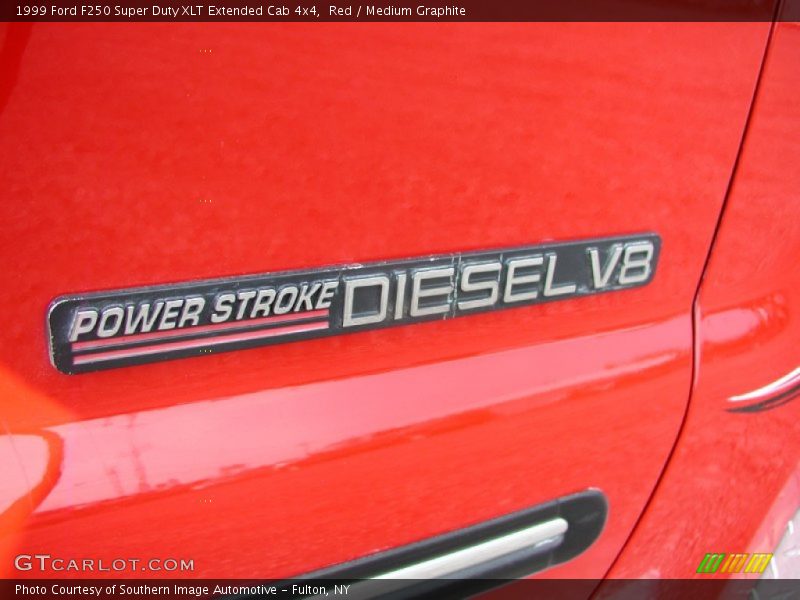 Red / Medium Graphite 1999 Ford F250 Super Duty XLT Extended Cab 4x4