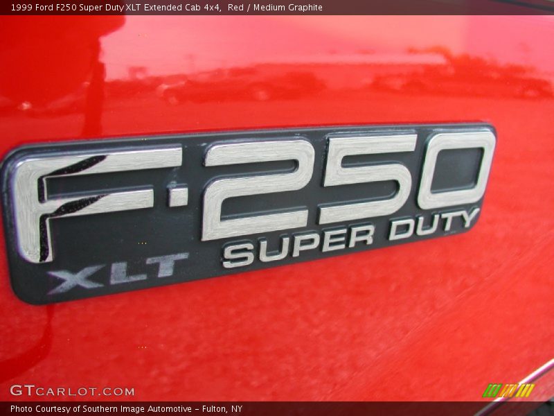Red / Medium Graphite 1999 Ford F250 Super Duty XLT Extended Cab 4x4