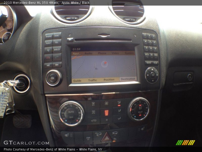 Arctic White / Black 2010 Mercedes-Benz ML 350 4Matic