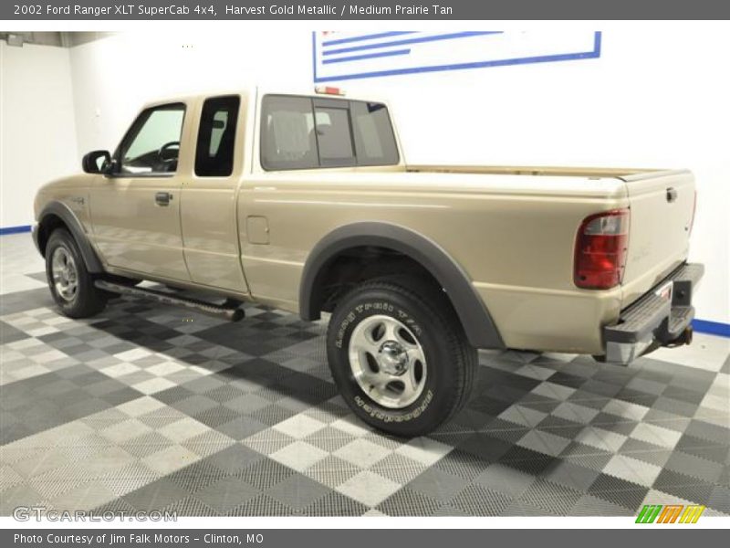Harvest Gold Metallic / Medium Prairie Tan 2002 Ford Ranger XLT SuperCab 4x4