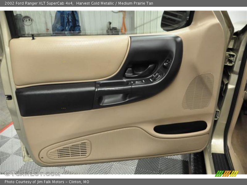 Harvest Gold Metallic / Medium Prairie Tan 2002 Ford Ranger XLT SuperCab 4x4
