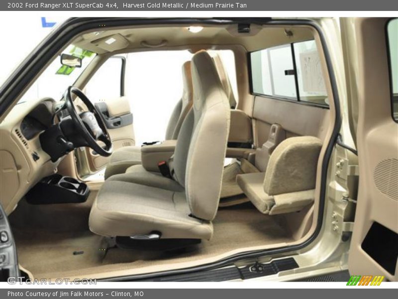 Harvest Gold Metallic / Medium Prairie Tan 2002 Ford Ranger XLT SuperCab 4x4