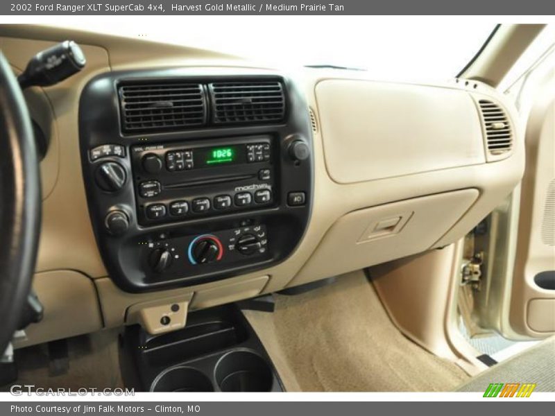 Harvest Gold Metallic / Medium Prairie Tan 2002 Ford Ranger XLT SuperCab 4x4