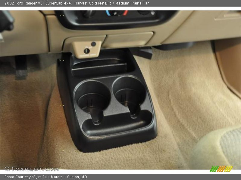 Harvest Gold Metallic / Medium Prairie Tan 2002 Ford Ranger XLT SuperCab 4x4