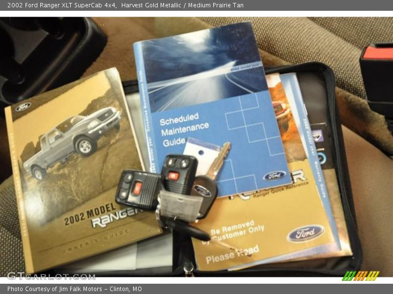 Harvest Gold Metallic / Medium Prairie Tan 2002 Ford Ranger XLT SuperCab 4x4