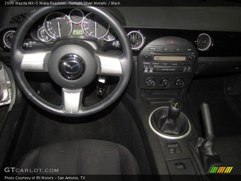 Sunlight Silver Metallic / Black 2006 Mazda MX-5 Miata Roadster