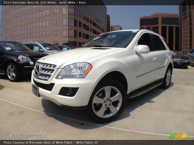 Arctic White / Black 2010 Mercedes-Benz ML 350 4Matic