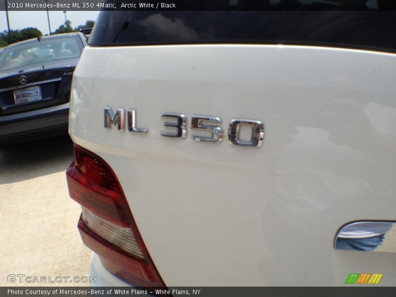 Arctic White / Black 2010 Mercedes-Benz ML 350 4Matic