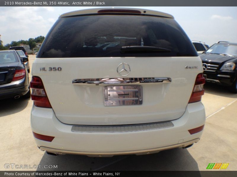 Arctic White / Black 2010 Mercedes-Benz ML 350 4Matic