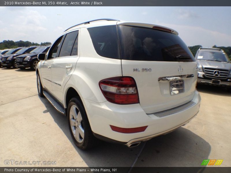 Arctic White / Black 2010 Mercedes-Benz ML 350 4Matic